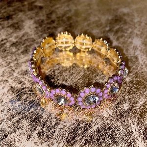 Purple and Gold Bracelet